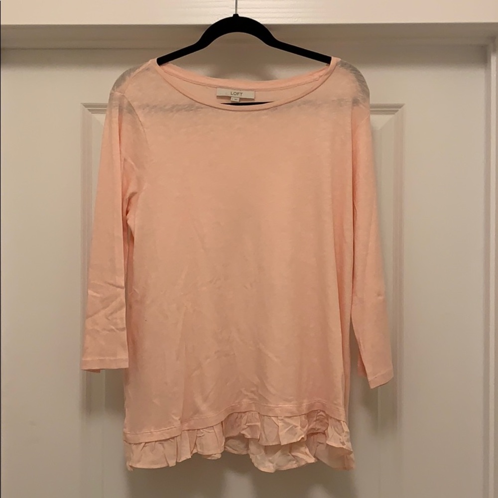 “LOFT” Ruffle Top